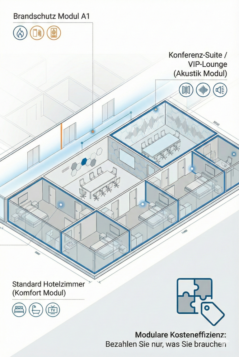 Grafik zum modularen Aufbau der Thermogrid-Paneele
